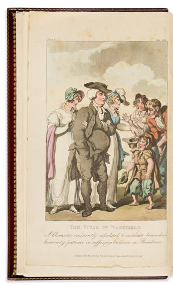 (ROWLANDSON, THOMAS.) Goldsmith, Oliver. The Vicar of Wakefield.